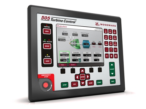 CONTROL-505DR (LV-STD) STEAM TURBINE CONTROL - frontpanel iso left